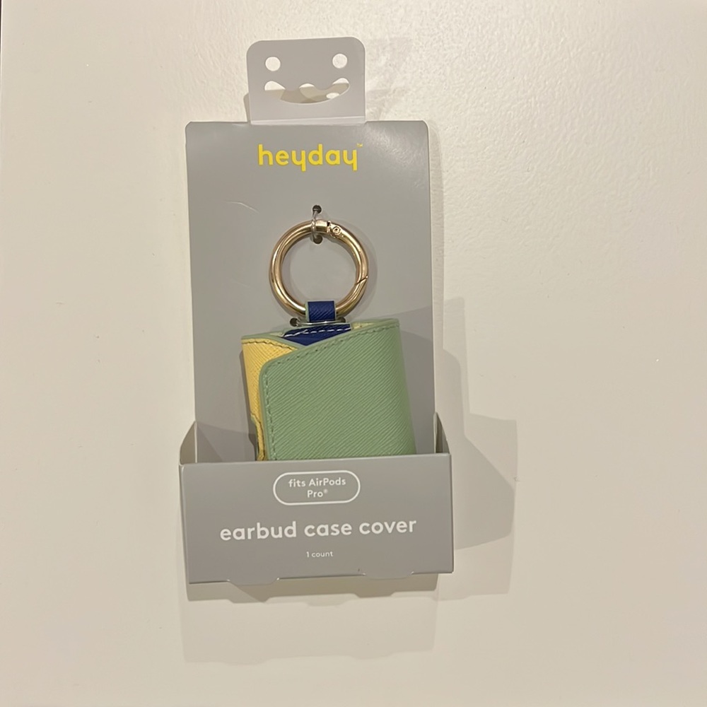 heyday™ Apple AirPods Gen 1/2 Case with Clip - green/yellow/blue